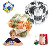 Cubo De Laberinto 3D Mejorado 2026, Laberinto De Bolas 3D, Gira Y Navega, Bola Laberintos, DiseñAdo Para NiñOs 3 AñOs en Adelante Y Brinda Horas DiversióN (2PCS-C)