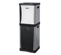 Cubo de reciclaje ecológico 36 litros de 3 compartimentos (2 de 8 L + 1 de 20 L), reciclaje de basura/cubos de reciclaje, Gran Capacidad, para Papel