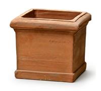 Cubo Liscio Pot de fleurs, fabriqué à la main, en terre cuite d'origine, résistant au gel, 30 cm