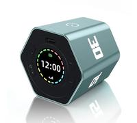 Cubo Minuteur portable Capteur de gravité Minuteur rotatif Fonction conto su/giù orologio 3/5/10/15/30 minutes e Personalizzato Con schermo LED Vibrazione e allarme sonoro funzionamento silenzioso per