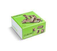 CUBORO Junior - Circuits à Billes, Bloc de Construction de Bois, Cubes en Bois, Montessori