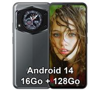 Cubot A30 Smartphone 16Go + 128Go, Écran 6.75"" + 1.46"", 48MP, 5100mAh, Android 14 Téléphone Portable GPS Double SIM 4G - Noir