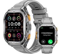 Cubot GT3 Montre Connectée homme Montre Sport GPS 5ATM Etanche Tracker Sommeil Répondre/appeler Écran AMOLED 1.96"" Smartwatch - Gris