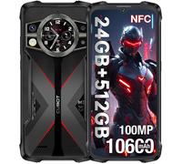 CUBOT KingKong 9 Smartphone 24Go + 512Go Batterie 10600mAh Android 14 Écran 6.58"" FHD+ Caméra 100MP Double SIM NFC/OTG/GPS - Noir