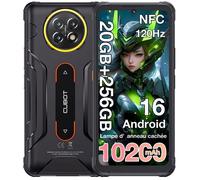 CUBOT Kingkong Ace 5 Smartphone Robuste 20Go + 256Go 10200mAh/33W 48MP Caméra 6,745'' 120Hz Écran Telephone Incassable NFC GPS Noir