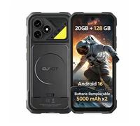 CUBOT Kingkong Dura Smartphone Robuste 5000mAh x2, 6.88"", 20Go (8+12) RAM /128Go ROM, 64MP, Android 16, NFC GPS Dual SIM 4G, Noir