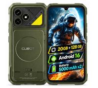 CUBOT KingKong Dura Smartphone Robuste, Batterie Amovible 5000 mAh x2, 6,88"" 120 Hz, 20 Go + 128 Go, 64 MP, NFC, GPS, 4G, Vert