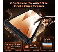 Cubot Smartphone KingKong ES 3 6Go/256Go 6,74" HD+ 90Hz 48MP IP68 10200mAh NFC Android 15 Noir