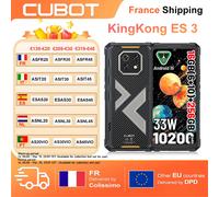 Cubot KingKong ES 3 Smartphone robuste 16GB(6 + 10) + 256GB Android 15 10200mAh 33W 6.745''120Hz 4G téléphone portable NFC/GPS 48MP + 16MP noir