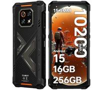 CUBOT Kingkong ES 3 Telephone Portable Incassable Android 15, 10200mAh/33W, 16GO+256GO/1TO Smartphone Incassable, 6.74'' Téléphone de Chantier, 48MP+16MP, 4G Dual SIM/NFC/IP68/IP69K/Face ID/GPS/15.3mm