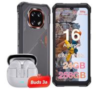CUBOT Kingkong ES5 Telephone Portable Incassable 24(12+12)Go + 256Go 7000mAh 6.88"" 64MP Smartphone 4G - Gris,Avec Buds 3a Ecouteurs