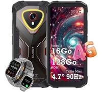 CUBOT KINGKONG MINI 4 Caméra 48MP 16MP Écran 90Hz 8+128Go Noir