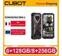 Cubot KingKong Mini 4, smartphone robuste sous Android 15, écran 4,7 pouces, 90 Hz, batterie 4700 mAh, 6 Go + 128 Go ou 8 Go + 256 Go, NFC, appareil photo 48 MP, lampe torche pour le camping 6GB+128GB