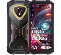 CUBOT Kingkong Mini 4 Telephone Portable Incassable 16Go + 128Go 4.7'' 90Hz 48MP 4700mAh Smartphone IP68 4G Double SIM NFC GPS Noir