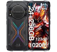 CUBOT Kingkong Power 3 Smartphone Robuste 24Go + 256Go 10200mAh 6.72"" Android 14 100MP Hart-parleur 123dB Double SIM 4G NFC GPS