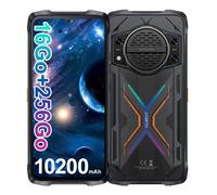 CUBOT Kingkong Power 3 Smartphone Robuste 6.72"" FHD+, 16Go + 256Go 100MP 10200mAh 123dB Android 14 NFC GPS Double SIM 4G - Noir