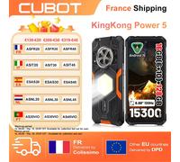 CUBOT KingKong Power 5 Smartphone robuste G100 16GB RAM (6 + 10) + 128GB ROM Android 15 15300mAh 6.88 "120Hz 64MP téléphone léger de Camping Orange