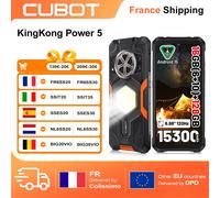 CUBOT KingKong Power 5 Smartphone robuste G100 16GB RAM (6 + 10) + 128GB ROM Android 15 15300mAh 6.88 "120Hz 64MP téléphone léger de Camping Add Watch C29