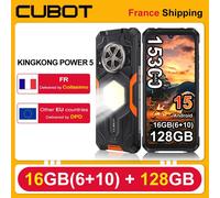 CUBOT KingKong Power 5 Smartphone robuste G100 Android 15,15300 mAh 6,88 "120 Hz, 16 Go de RAM (6 + 10), 128 Go de ROM, 64 MP Camping Light Phone Orange