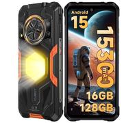 CUBOT Kingkong Power 5 Telephone Portable Incassable Android 15, MTK G100, 15300mAh/33W, 16GO+128GO/1TO Smartphone Incassable, 120Hz 6.88" Écran, 64MP, 1200LM/136dB Haut-Parleur/4G Dual SIM/NFC/IP68