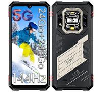 CUBOT Kingkong STAR2 5G Téléphone Portable Incassable 2025 Android 14 144Hz,24Go+256Go Smartphone Incassable avec 6,72'',100MP+32MP,5100mAh(33W),Octa-Core 3,1Ghz/NFC/Empreinte Digitale/IP68 Étanche