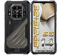CUBOT Kingkong X 512GO Téléphone Portable Incassable 5G Android 14 (2024), 32GO+512GO Smartphone Incassable, 10200mAh/33W, 6.58” FHD+/120Hz, 100MP, Double Écran/5G Dual SIM/NFC Telephone de Chantier