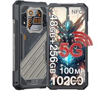 Cubot Kingkong X Pro 5G Smartphone Robuste 48(24+24)Go + 256Go 10200mAh/33W 100MP Caméra 6,72'' 144Hz Écran IP68 NFC GPS - Noir