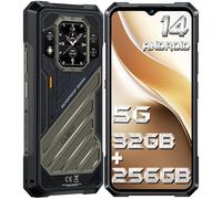 CUBOT Kingkong X Téléphone Incassable 5G Android 14 (2024), 32GO+256GO/1TO Telephone Portable Incassable, 10200mAh(33W) Smartphone Incassable, 2.4K 6.58" FHD+, 100MP, Double Écran/5G Dual SIM/IP68/NFC