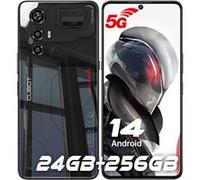 Max 5 Téléphone Portable Débloqué 5G 24GO 256GO Smartphone Android 14 144Hz 6.95 FHD+ 100MP Smartphone Débloqué, 5100mAh 33W Dual SIM 5G Face ID