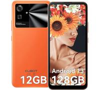 CUBOT Note 21 Téléphone portable Sans abonnement 12GB+128GB/1TB, Android 13 Smartphone, 6,56 pouces 90 Hz, Appareil photo 50 MP, Batterie 5200 mAh GPS/OTG/Face ID Orange