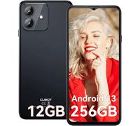 CUBOT Note 40 Téléphone portable Sans abonnement 12GB+256GB/1TB, 6.56 pouces 90 Hz, Android 13 Smartphone, 48MP caméra principale, 5200 mAh batterie GPS/OTG/Face ID Noir