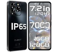 CUBOT Note 60 Telephone Portable Android 15, 7.2" 120Hz, 7000mAh Téléphone, 16GO+128GO/1TO Smartphone Pas Cher, IP65 Protection, 48MP, Smartphone Gaming 4G Dual SIM/NFC/Face ID/OTG/Deux Haut-parleurs