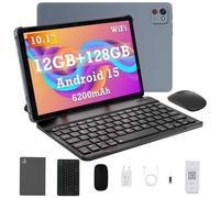 CUBOT Tab 65 Tablette Tactile avec Clavier 10.1"" Écran 12Go + 128Go (TF 1To) 6200mAh 13MP+5MP Android 15 Tablette PC WiFi GPS - Gris
