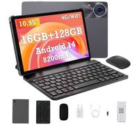 CUBOT Tab 70 Tablette Tactile avec Clavier 10.95"" Écran 16Go + 128Go (TF 1To) 8200mAh 16MP+8MP Tablette PC 4G Double SIM GPS - Gris