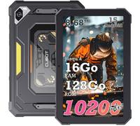 Cubot TAB Kingkong Mini Robuste Tablette Tactile 16Go + 128Go/jusqu'à 1To 8.68"" Écran 10200mAh IP68 Tablette PC 48MP 4G GPS - Noir