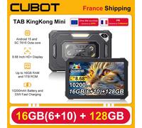 Cubot Tab KingKong Mini tablette robuste Android 15 16GB(6 + 10) 128GB 10200mAh 8.68 ''90Hz écran Camping lumière 48MP caméra GPS Pad noir
