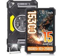 CUBOT TAB KINGKONG S Tablettes Tactiles Noir 10.1" ,Octa core, 16Go+256Go+1To, 15300 mAh, Android 15,Dual sim 4G (912g) Noir