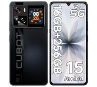 CUBOT X100 Smartphone 5G Android 15, 6.88'' 120Hz, 16GO+256GO Telephone Portable MTK 7025, 64MP+16MP, 5100mAh/33W Téléphone Gaming, 1.72" Écran Arrière, 5G Dual SIM/NFC/Face ID/Deux Haut-parleurs