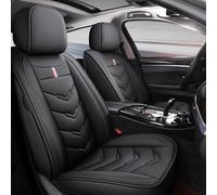 CUBRXEBAT Housse de Siège Auto pour MG 5 (EV) SW 2020-2024 2025 2026, Lot Complet en Cuir Premium, Protection Universelle Compatible Airbag, Design Sportif,C