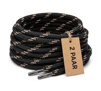 CUBSER - Lacets ronds de qualité supérieure - 2 paires de lacets indéchirables en polyester pour chaussures de randonnée, chaussures de trekking, chaussures de travail, bottes et chaussures