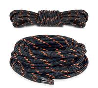 CUBSER - Lacets ronds de qualité supérieure - 2 paires de lacets indéchirables en polyester pour chaussures de randonnée, chaussures de trekking, chaussures de travail, bottes et chaussures
