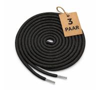 CUBSER Lot de 3 paires de lacets extrêmement résistants à la déchirure - 5 mm, ronds, idéaux pour les chaussures de randonnée, les chaussures de travail et une utilisation intensive, avec fixateur de