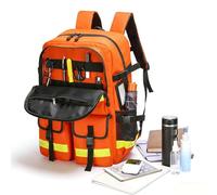 Cubstone Sac de Premier intervenant Vide,Trousse de Premiers Soins Voiture,Trousse de Secours Professionelle avec Réfléchissant,Très Grande capacité,Imperméable pour Domicile Voiture Bateau(Orange)