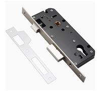 Cubstone Serrure à mortaise en Acier Inoxydable,Serrure Tubulaire à mortaise étroite de 8525mm - Pêne Oblique réversible pour Porte Porte de Chambre Toilettes Bureau Salle de Bain(45mm)