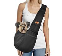 CUBY Écharpe de Transport pour Chien et Chat - Sangle de Transport pour Petit Chien avec Sangle réglable et Poche zippée, Mains Libres Douce pour Petits Chiens, Chats, Chiots, Animaux de Compagnie,
