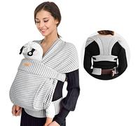CUBY Porte-bébé pour nouveau-né, demi-boucle ergonomique en forme de papillon en forme de dos de porte-bébé réglable pour la tête et le cou, sac à dos kangourou sur le devant avec couvre-tête, écharpe
