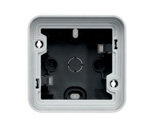 cubyko Boîte 1P 2 x1 ent. gris HAGER WNA684