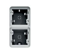 cubyko Boîte double verticale vide associable gris IP55 - HAGER WNA686