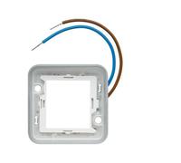 Hager Collerette lumineuse Cubyko pour boîtier saillie 230 V simple bleue