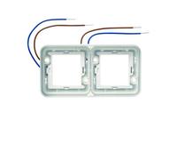 cubyko collerette double lumineuse à LED bleues 230V horizontale - HAGER WNA711